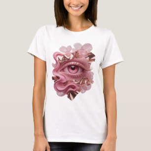Camiseta Arte abstrata em Ouro Limpo Design