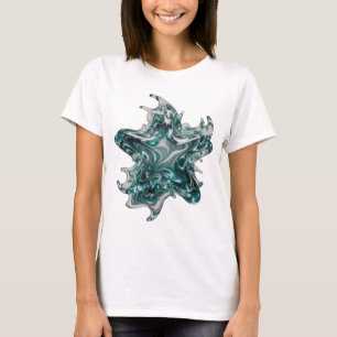 Camiseta Arte abstrata em prata ARTE ABSTRATA Design abstra