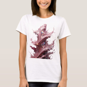 Camiseta Arte Abstrata em Prata Bold ARTE VESTÍVEL