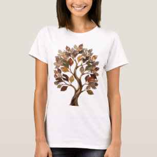 Camiseta ARTE ABSTRATA em Prata Bold Impressão de Moda