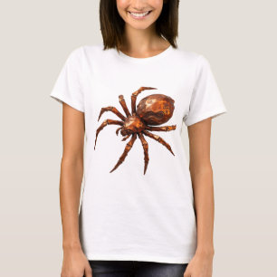 Camiseta Arte Abstrata em Prata Brilhante Design