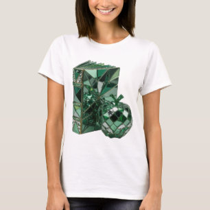 Camiseta Arte abstrata em prata brilhante Design v3