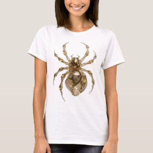 Camiseta Arte abstrata em prata clássica Design Gráfico v2