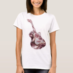Camiseta Arte Abstrata em Prata Crespada Design Gráfico