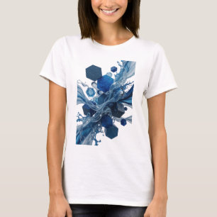 Camiseta Arte abstrata em prata Design