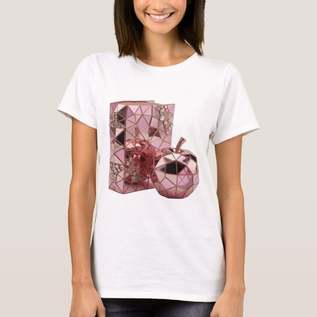 Camiseta Arte abstrata em prata DESIGN de declaração FRESH (Frente)