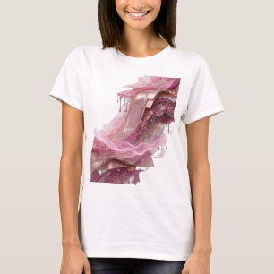 Camiseta Arte abstrata em prata DESIGN v2