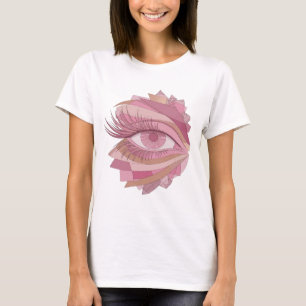 Camiseta Arte abstrata em prata dinâmica Design