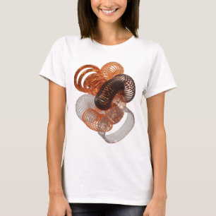 Camiseta ARTE ABSTRATA EM PRATA Impressão de Moda