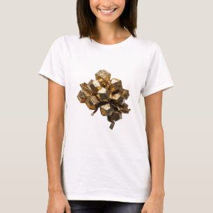 Camiseta ARTE ABSTRATA EM PRATA Impressão de Moda