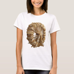 Camiseta Arte abstrata em prata impressionante Arte impress