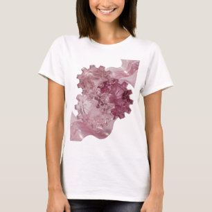 Camiseta Arte abstrata em prata impressionante Declaração d