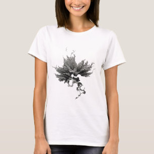Camiseta Arte abstrata em prata impressionante Design