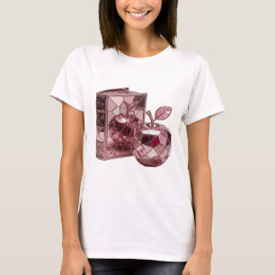 Camiseta Arte abstrata em prata impressionante Design Gráfi