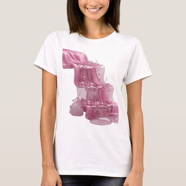 Camiseta ARTE ABSTRATA em Printa de Moda Dynamic Silver (Frente)