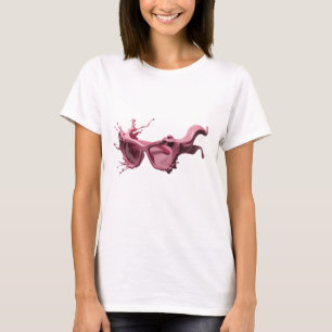 Camiseta ARTE ABSTRATA impressionante em Prata MODA