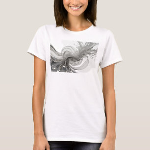 Camiseta ARTE ABSTRATA IMPRESSIVA EM VERMELHO Impressão de