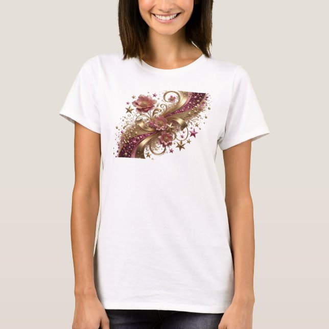 Camiseta Arte abstrata laranja DESIGN (Frente)