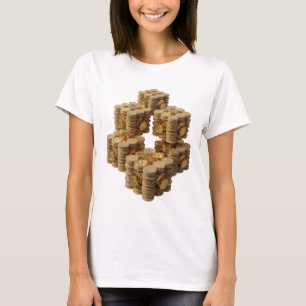 Camiseta ARTE ABSTRATA LINDa PRATA Design Abstrato