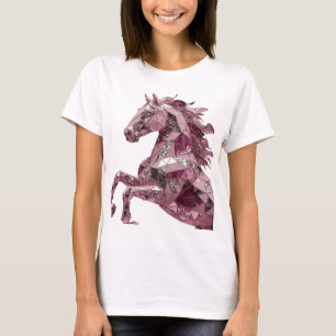 Camiseta ARTE ABSTRATA Moderna em Prata Impressão de Moda v