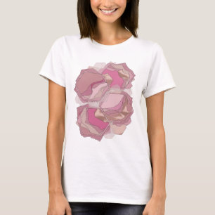 Camiseta ARTE ABSTRATA Moderna em Prata Motivo Artístico v2