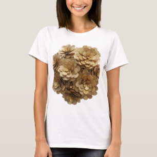 Camiseta ARTE ABSTRATA Moderna em Prata Motivo Artístico v3