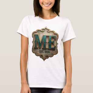 Camiseta Arte Abstrata Moderno Design Dourado Chic