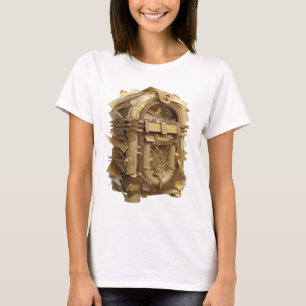 Camiseta Arte Abstrata Ouro Clássico Design Gráfico