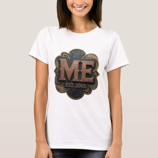 Camiseta Arte Abstrata Ouro DESIGN Moderno (Frente)