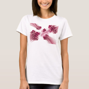 Camiseta ARTE ABSTRATA PADRÃO FOLHA DE MEL FLORAL DESIGN v5