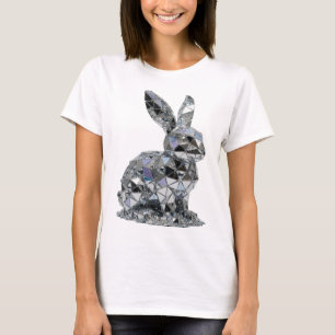 Camiseta ARTE ABSTRATA Prata Clássica Design Moderno