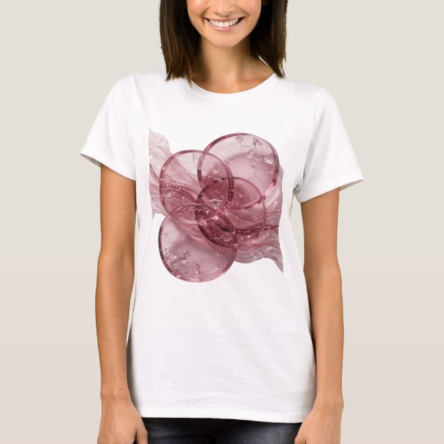 Camiseta ARTE ABSTRATA Prata DESIGN Moderno (Frente)