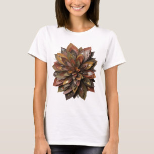 Camiseta Arte abstrata prateada ARREBATADORA Design Gráfico