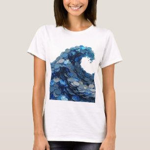 Camiseta Arte abstrata prateada ARTE MODERNA Design v4