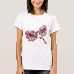 Camiseta Arte abstrata prateada atraente Design abstrato v2