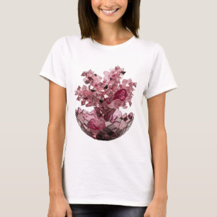 Camiseta ARTE ABSTRATA PRATEADA ATRATIVA Design Moderno v3