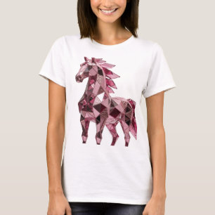 Camiseta Arte abstrata prateada com design ousado