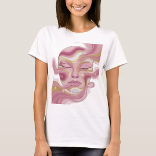 Camiseta Arte abstrata prateada com estilo arrojado v4