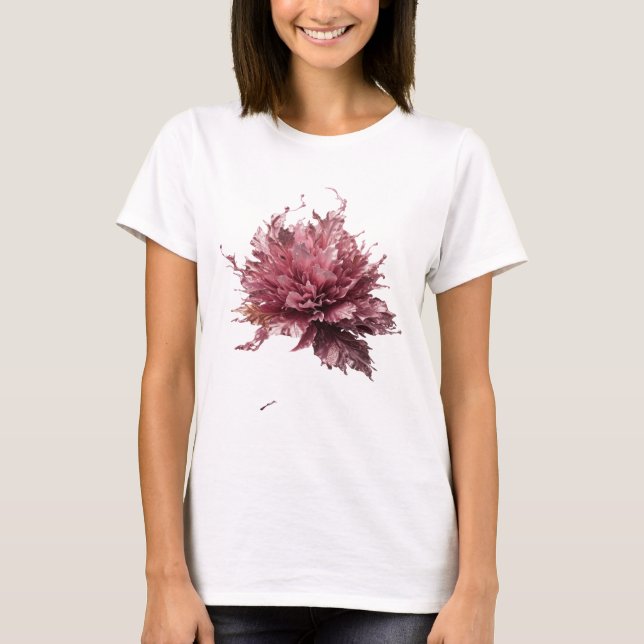 Camiseta Arte abstrata prateada DESIGN Chic (Frente)