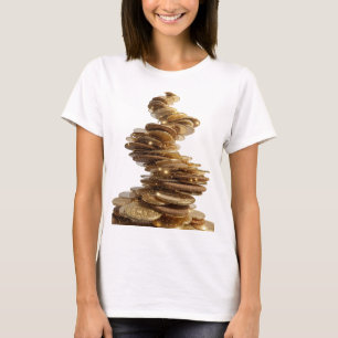 Camiseta Arte abstrata prateada DESIGN GRÁFICO