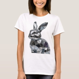 Camiseta Arte abstrata prateada DESIGN GRÁFICO