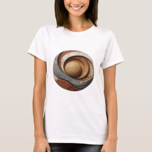 Camiseta Arte abstrata prateada DESIGN GRÁFICO