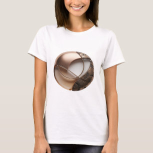 Camiseta Arte abstrata prateada DESIGN GRÁFICO v2 Criativo
