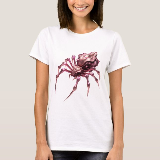 Camiseta Arte abstrata prateada DESIGN MODERNO (Frente)