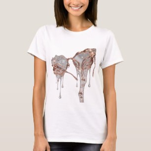 Camiseta Arte abstrata prateada DESIGN v2