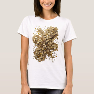 Camiseta Arte abstrata prateada e elegante Arte abstrata v2
