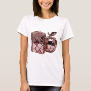 Camiseta Arte abstrata prateada e elegante Design Moderno v