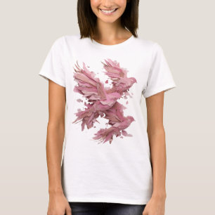 Camiseta Arte abstrata prateada e espirituosa Design Gráfic