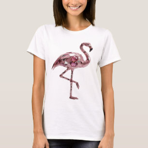 Camiseta Arte abstrata prateada e ousada Design Gráfico