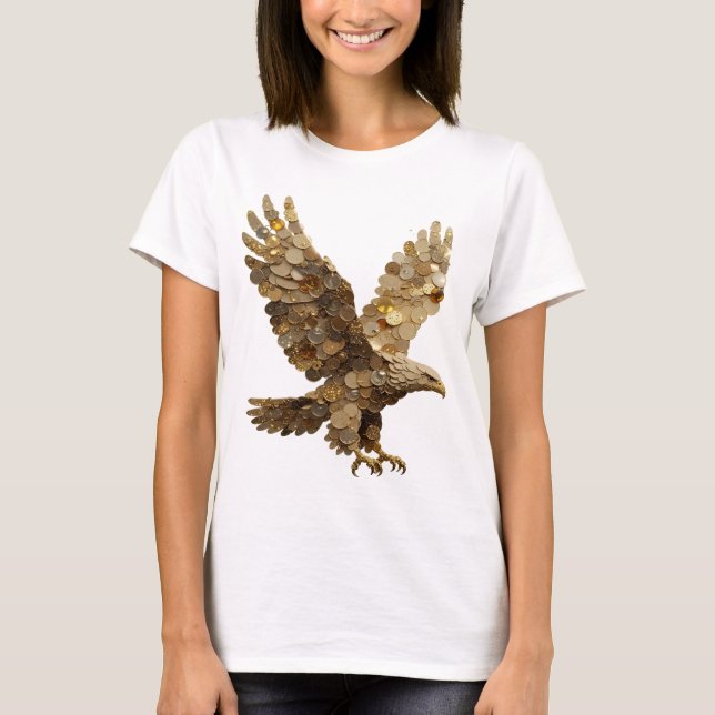 Camiseta Arte abstrata prateada em DESIGN GRÁFICO (Frente)